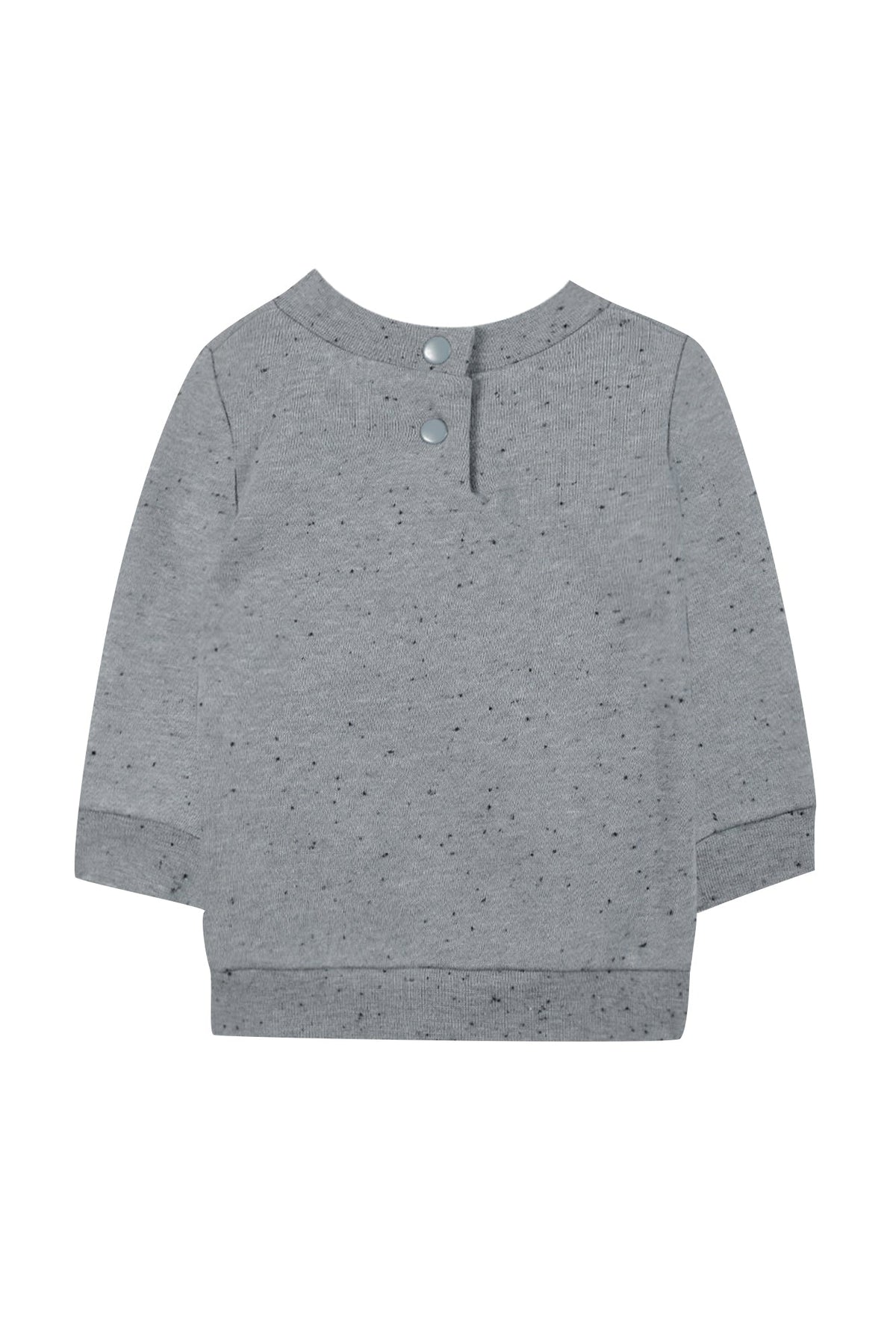 Sweatshirt Baby conquete arctique - Bleu Chiné Moucheté