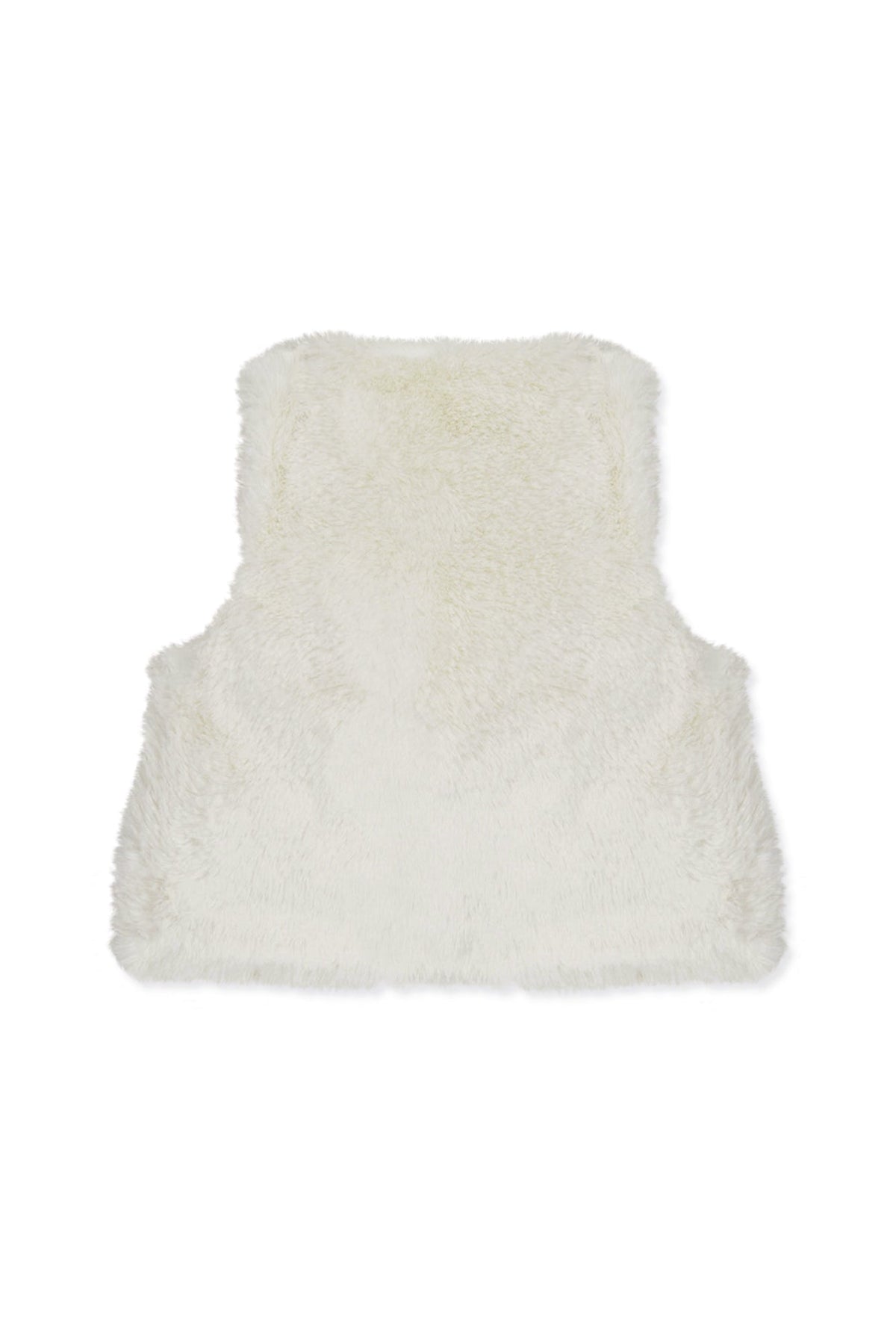 Gilet effet fourrure Baby promenade romantique - Nacre