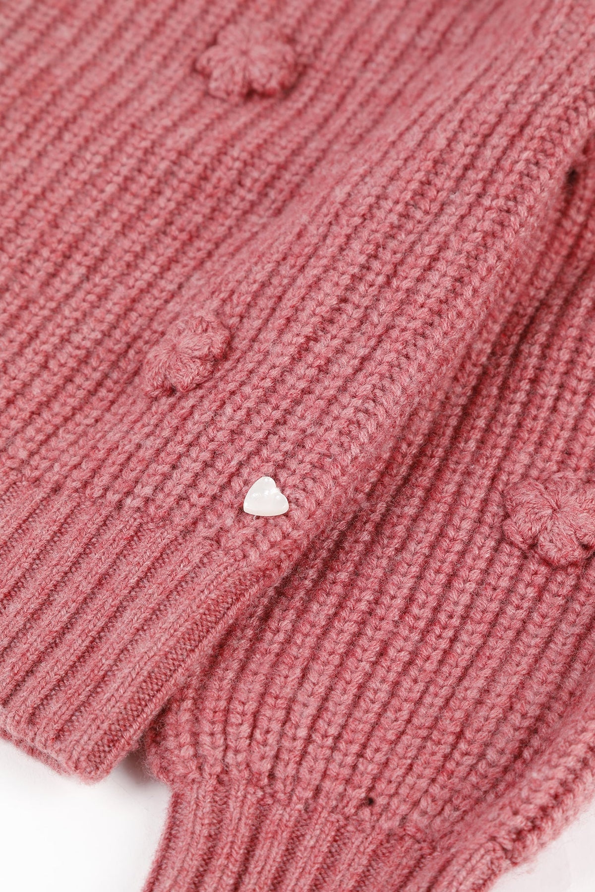 Pull École buissonnière en laine - Framboise Chiné
