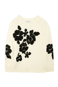 Pull Esprit romantique en laine - Nacre