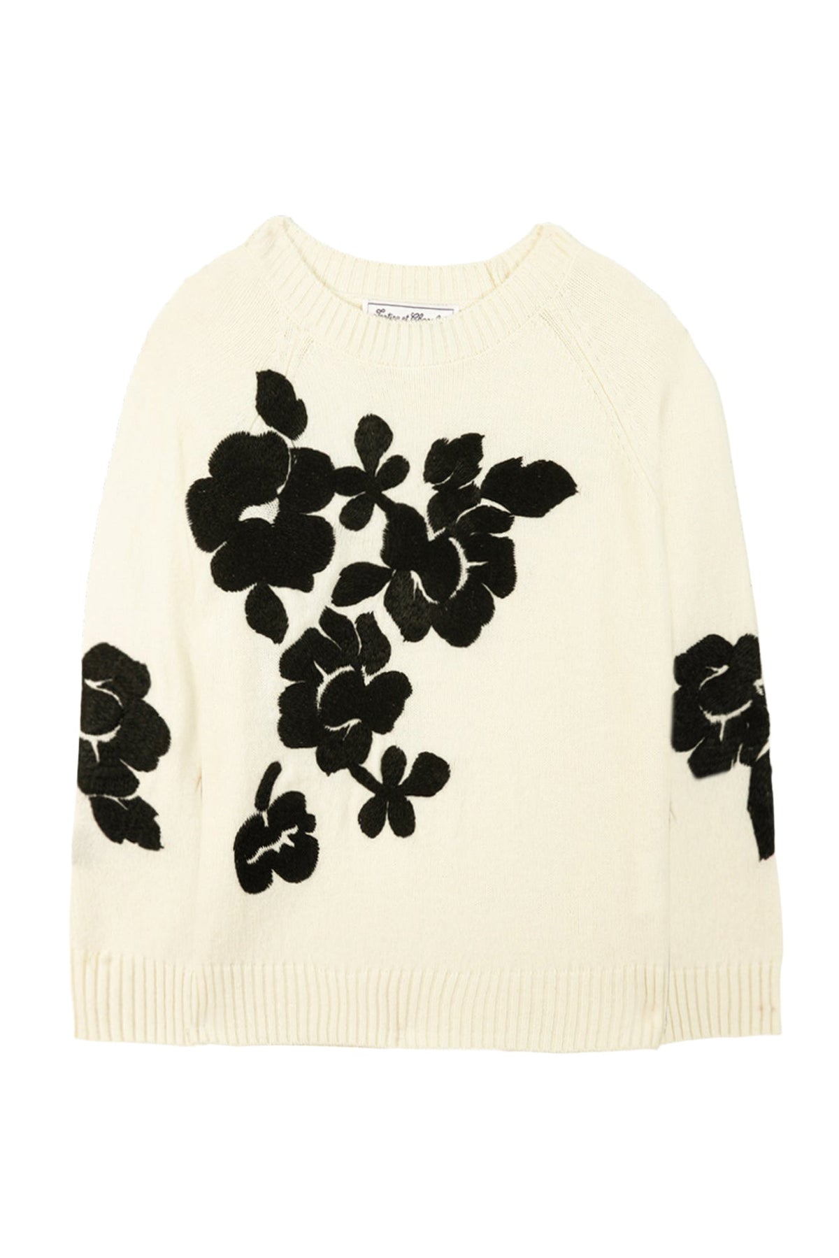 Pull Esprit romantique en laine - Nacre