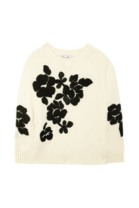 Pull Esprit romantique en laine - Nacre