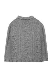 Gilet Conquete arctique en laine - Bleu Grisé