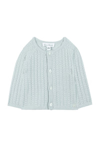Cardigan Premier trousseau en laine - Bleu Ciel