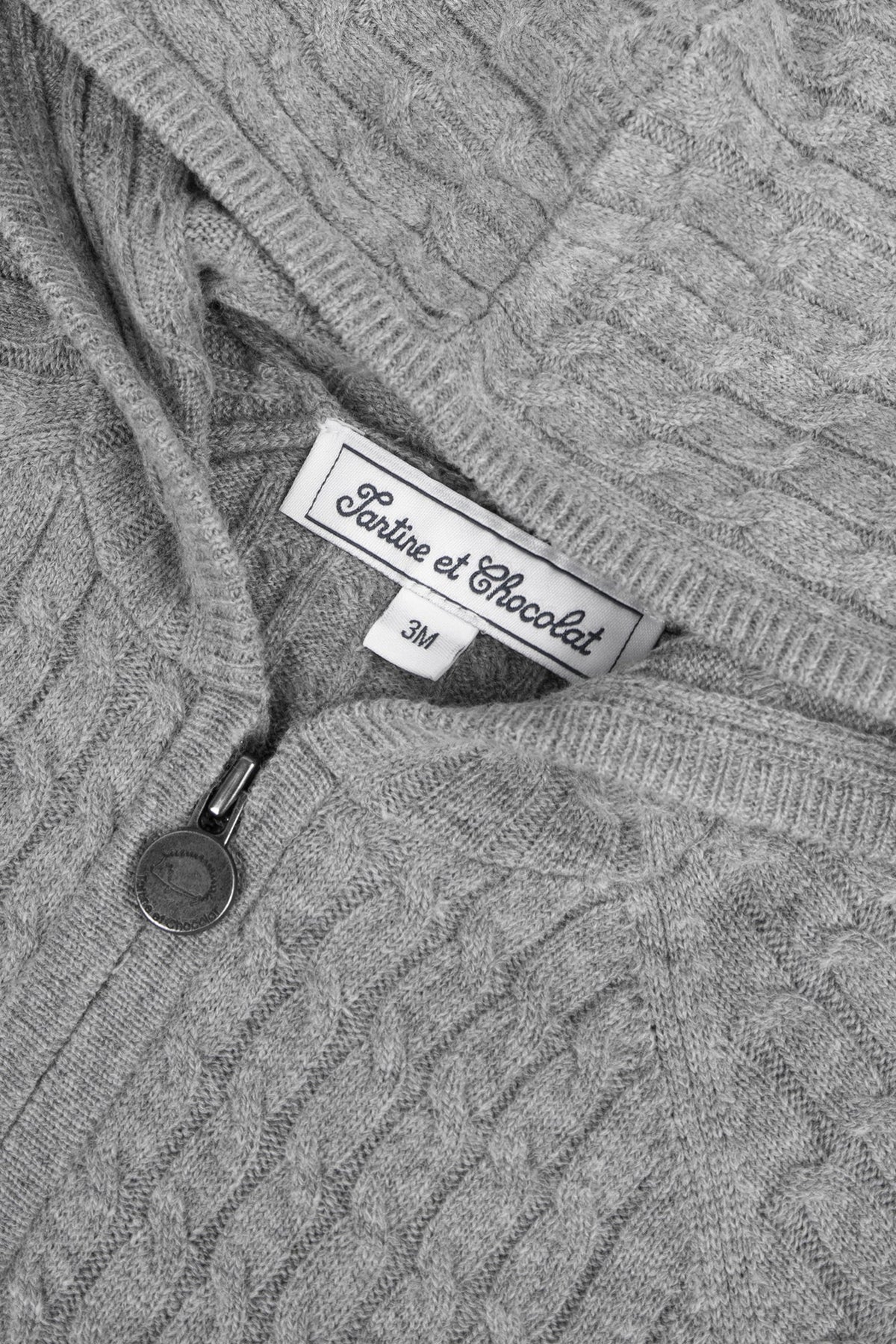Gilet Baby apprenti artiste en laine - Gris Chiné Moyen