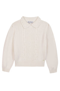 Pull Quai de seine en laine - Nacre