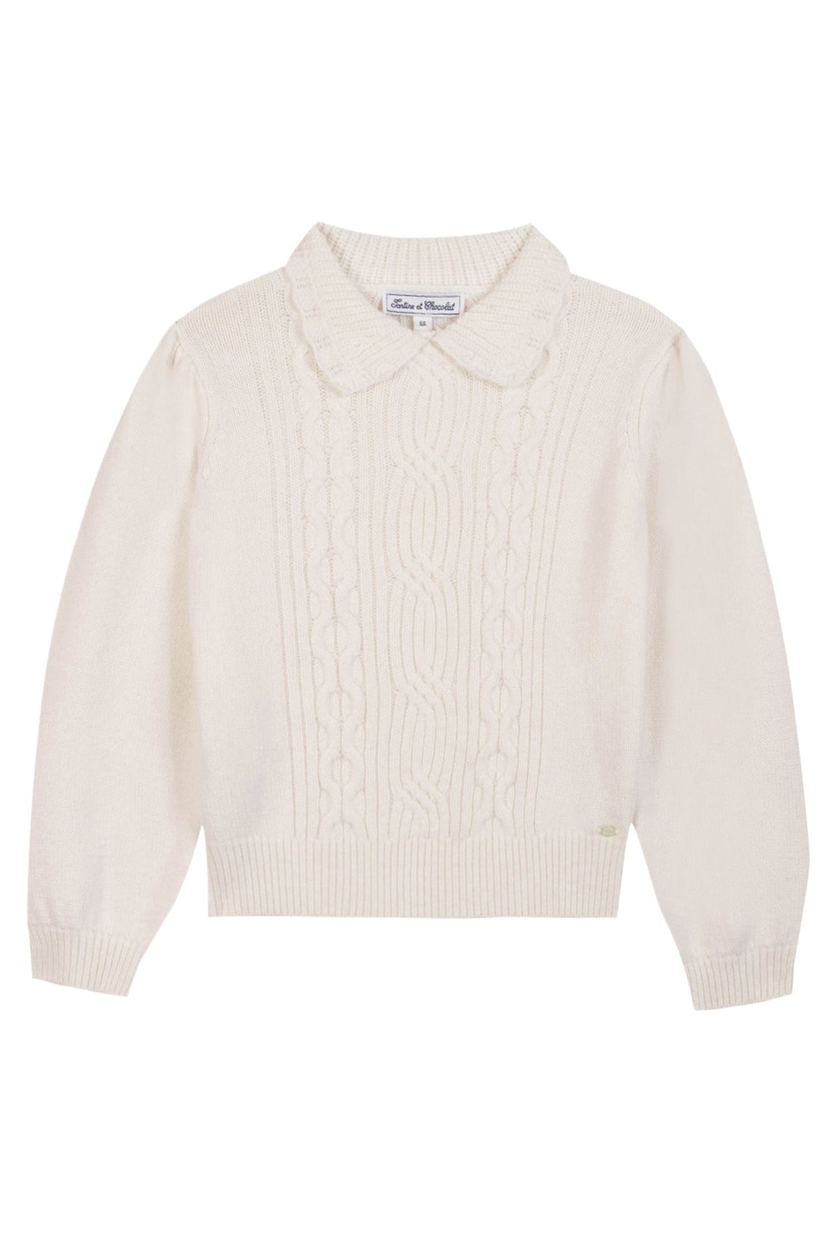 Pull Quai de seine en laine - Nacre