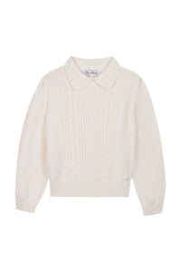 Pull Quai de seine en laine - Nacre