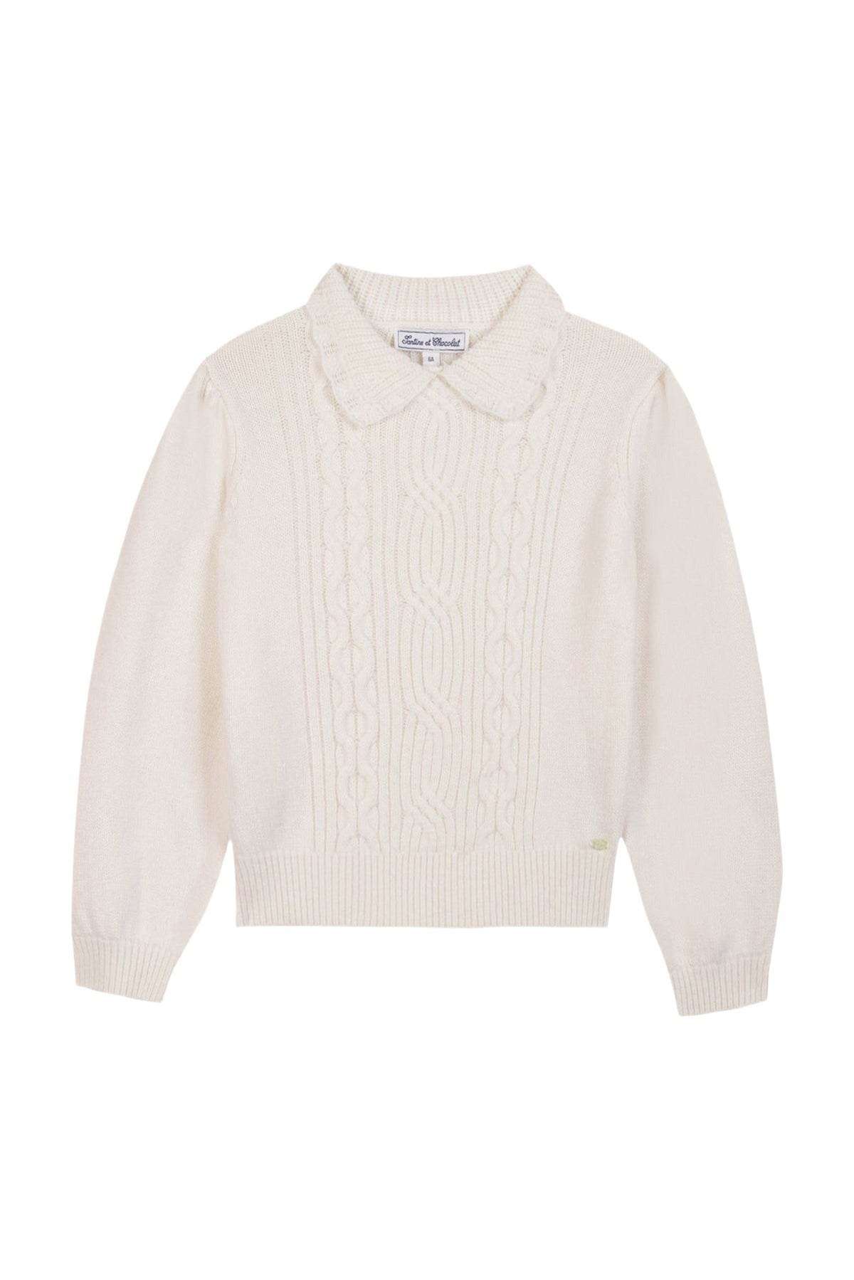 Pull Quai de seine en laine - Nacre