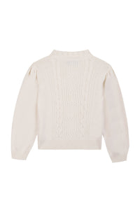 Pull Quai de seine en laine - Nacre