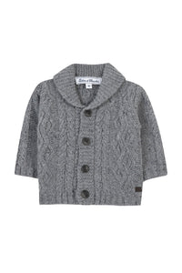 Gilet Baby conquete arctique en laine - Bleu Grisé