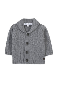Gilet Baby conquete arctique en laine - Bleu Grisé