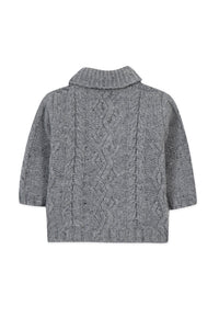 Gilet Baby conquete arctique en laine - Bleu Grisé