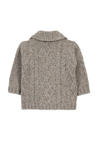 Gilet Baby conquete arctique en laine - Chataigne