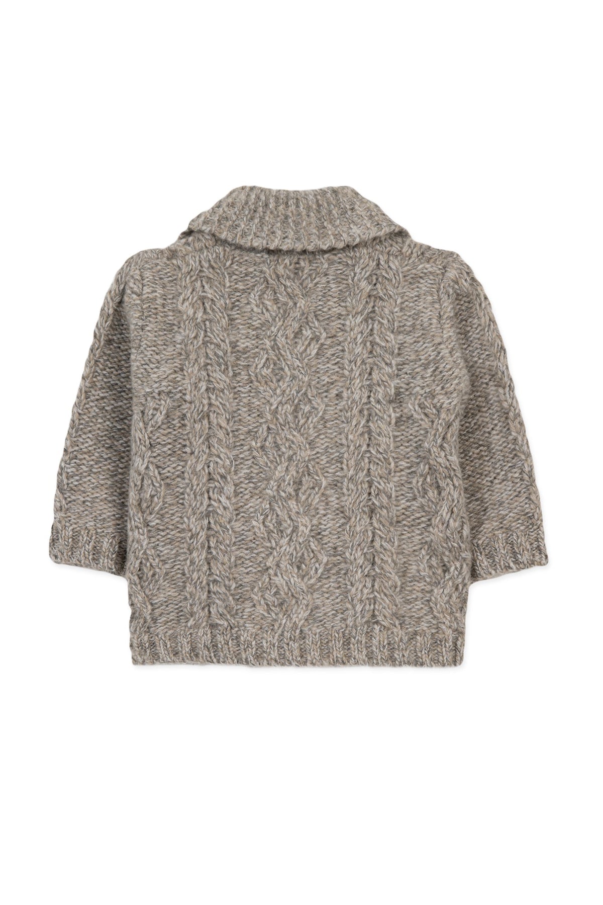Gilet Baby conquete arctique en laine - Chataigne