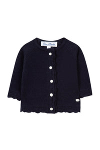 Cardigan Baby balade parisienne en laine - Marine