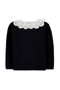 Pull Quai de seine en laine - Marine
