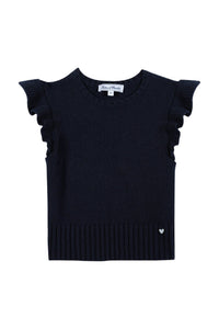 Pull Quai de seine en laine - Marine