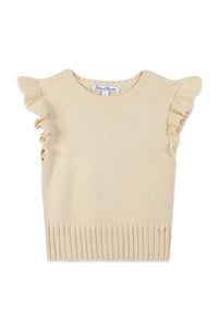 Pull Balade automnale en laine - Ivoire