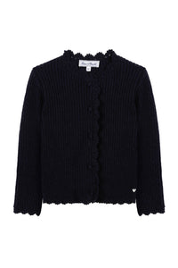 Cardigan Back to school en laine - Marine