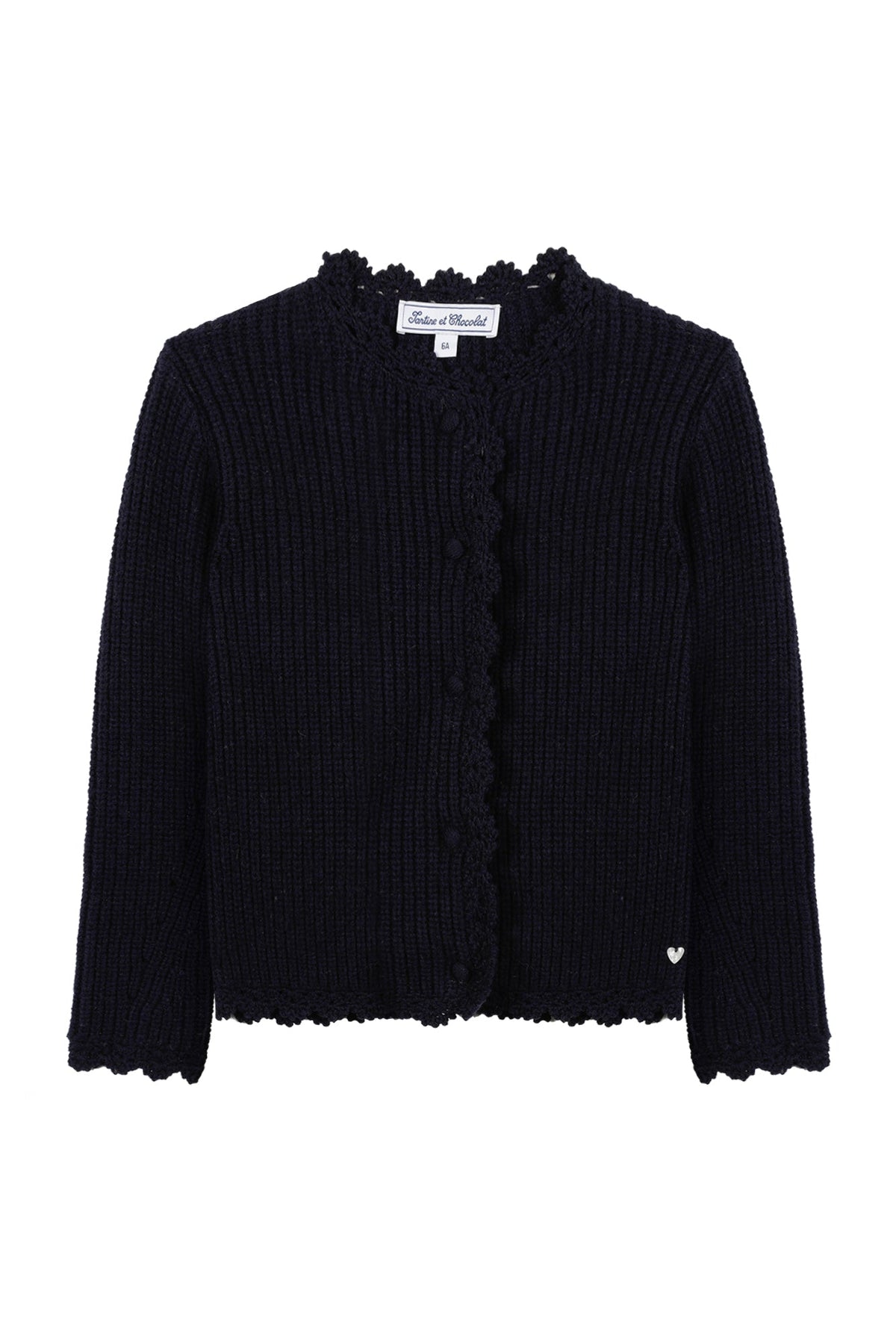 Cardigan Back to school en laine - Marine