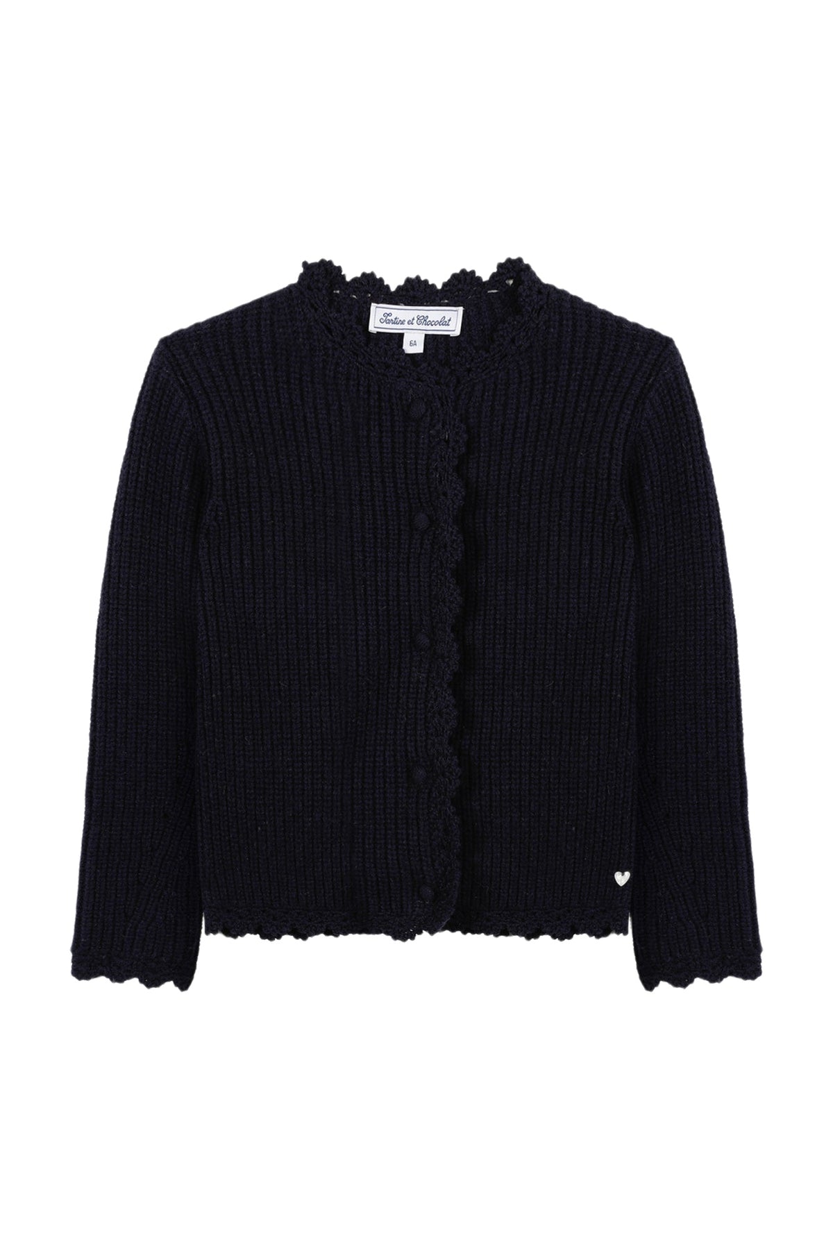 Cardigan Back to school en laine - Marine