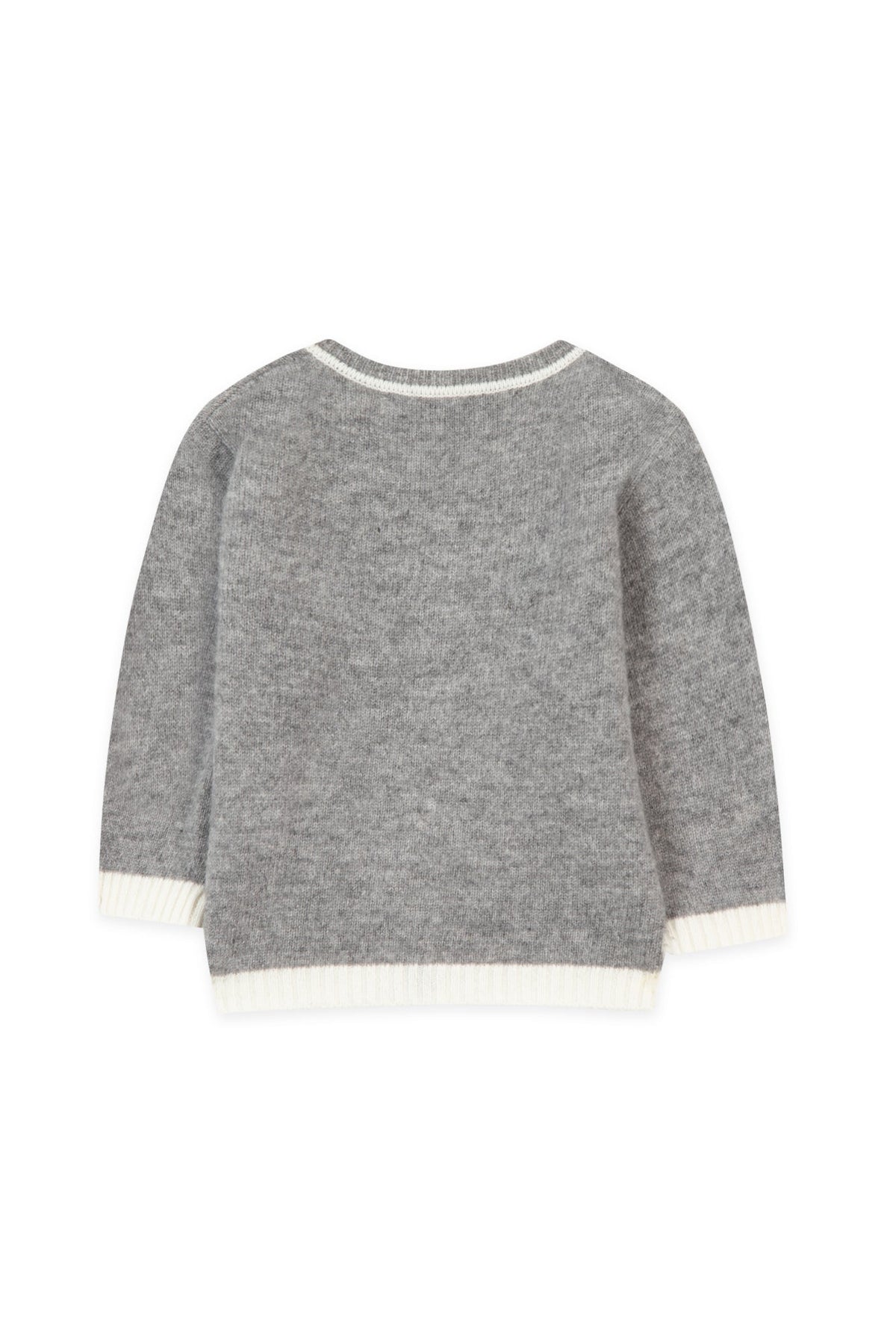 Gris Chiné / Gilet Baby Cérémonie En Cachemire - Gris Chiné