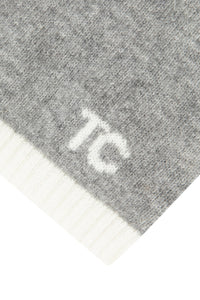 Gilet Baby cérémonie en cachemire - Gris Chiné