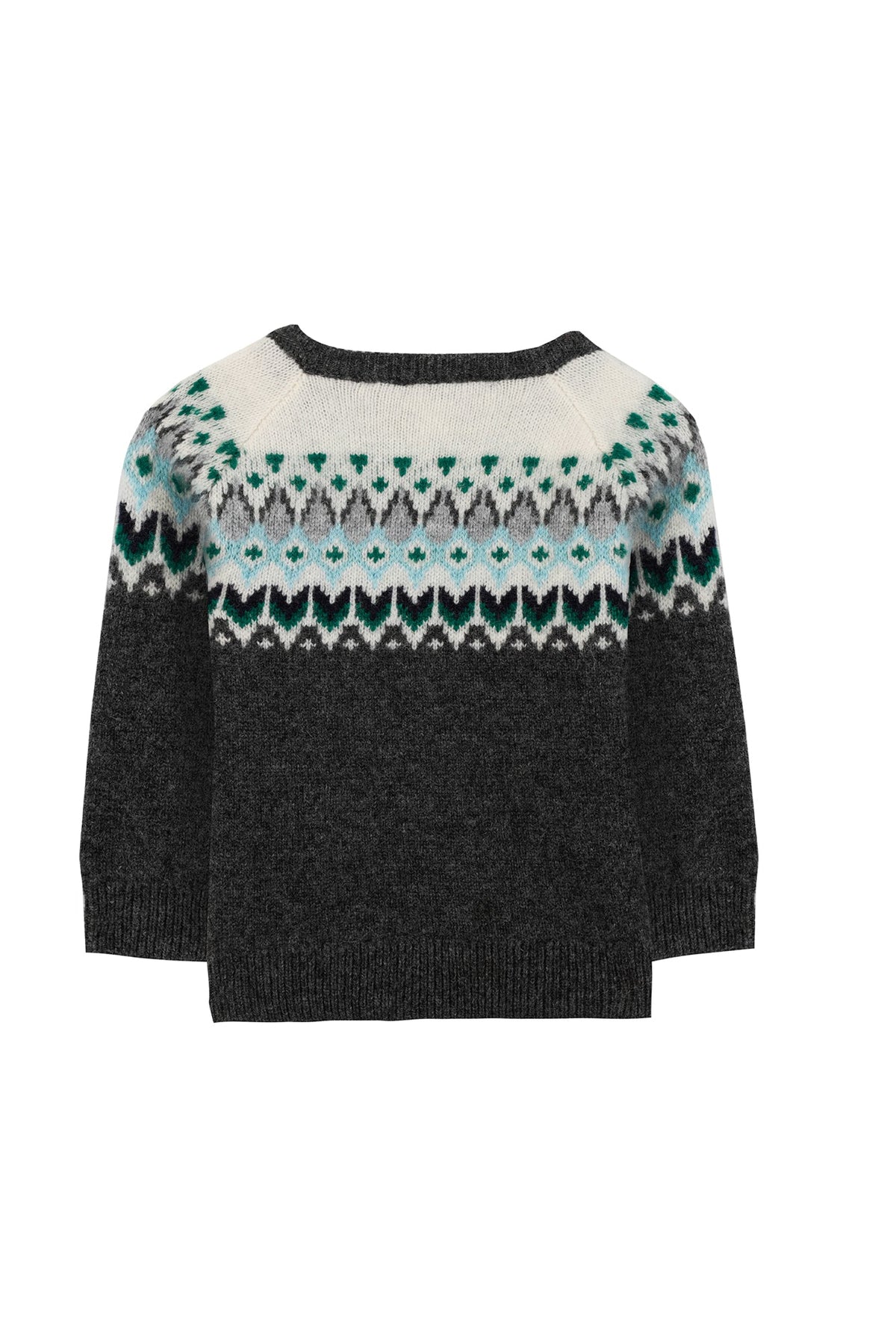 Pull Baby apprenti artiste en laine - Gris Anthracite Chiné