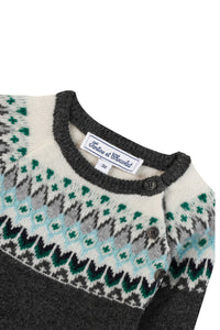 Pull Baby apprenti artiste en laine - Gris Anthracite Chiné