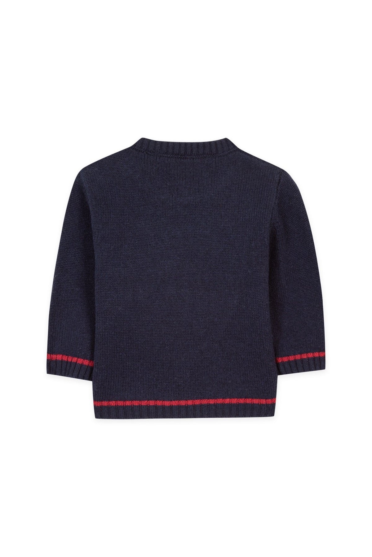 Pull Baby globe trotteur en laine - Marine