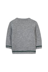 Pull Baby apprenti artiste en laine - Gris Chiné Moyen