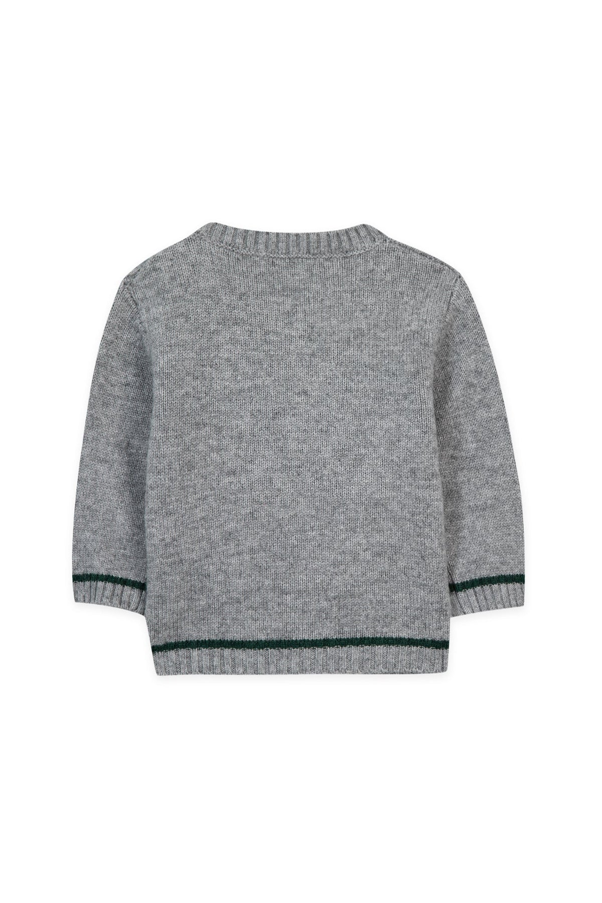 Pull Baby apprenti artiste en laine - Gris Chiné Moyen