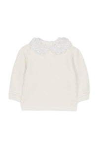 Pull Baby balade parisienne en laine - Nacre