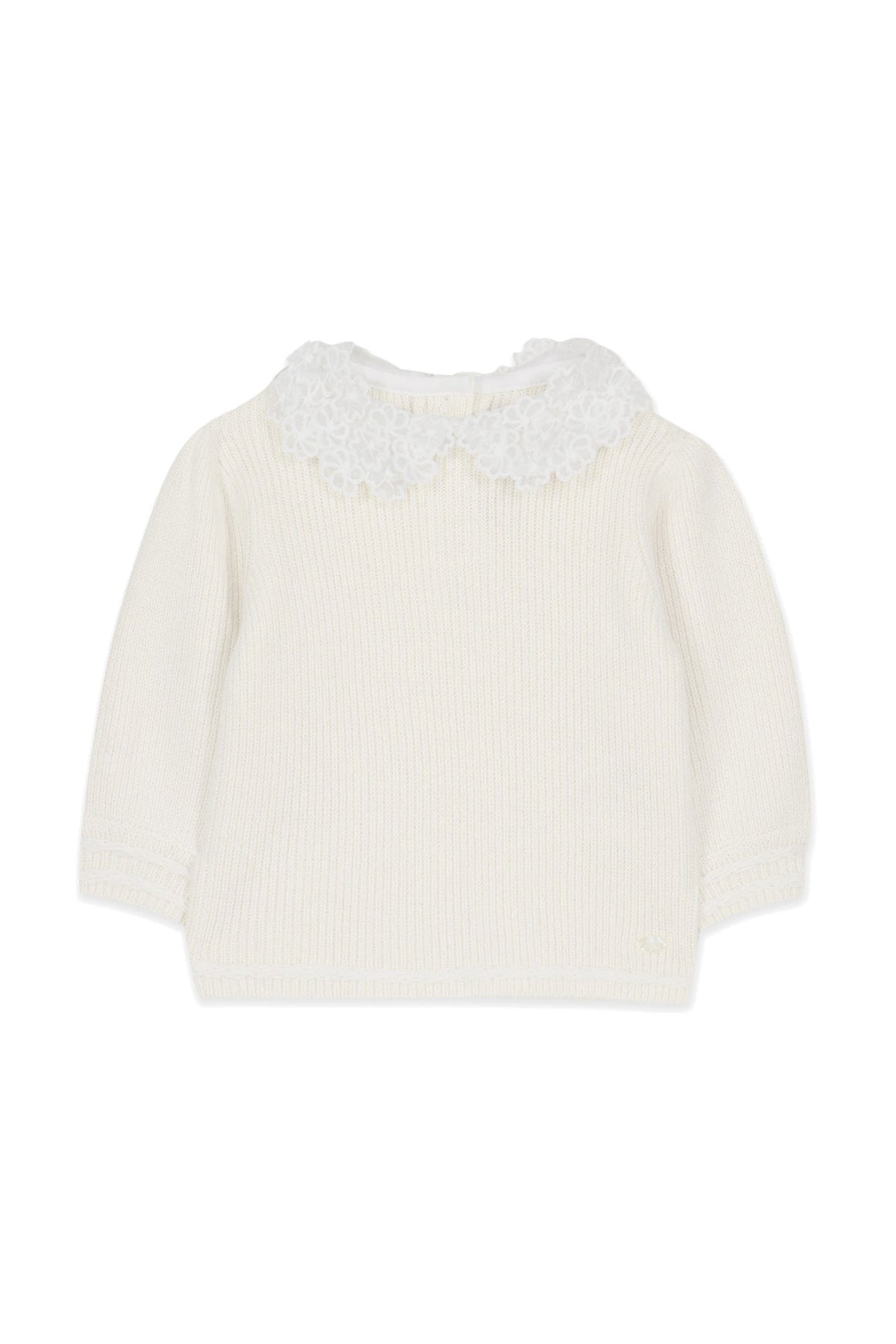 Pull Baby balade parisienne en laine - Nacre
