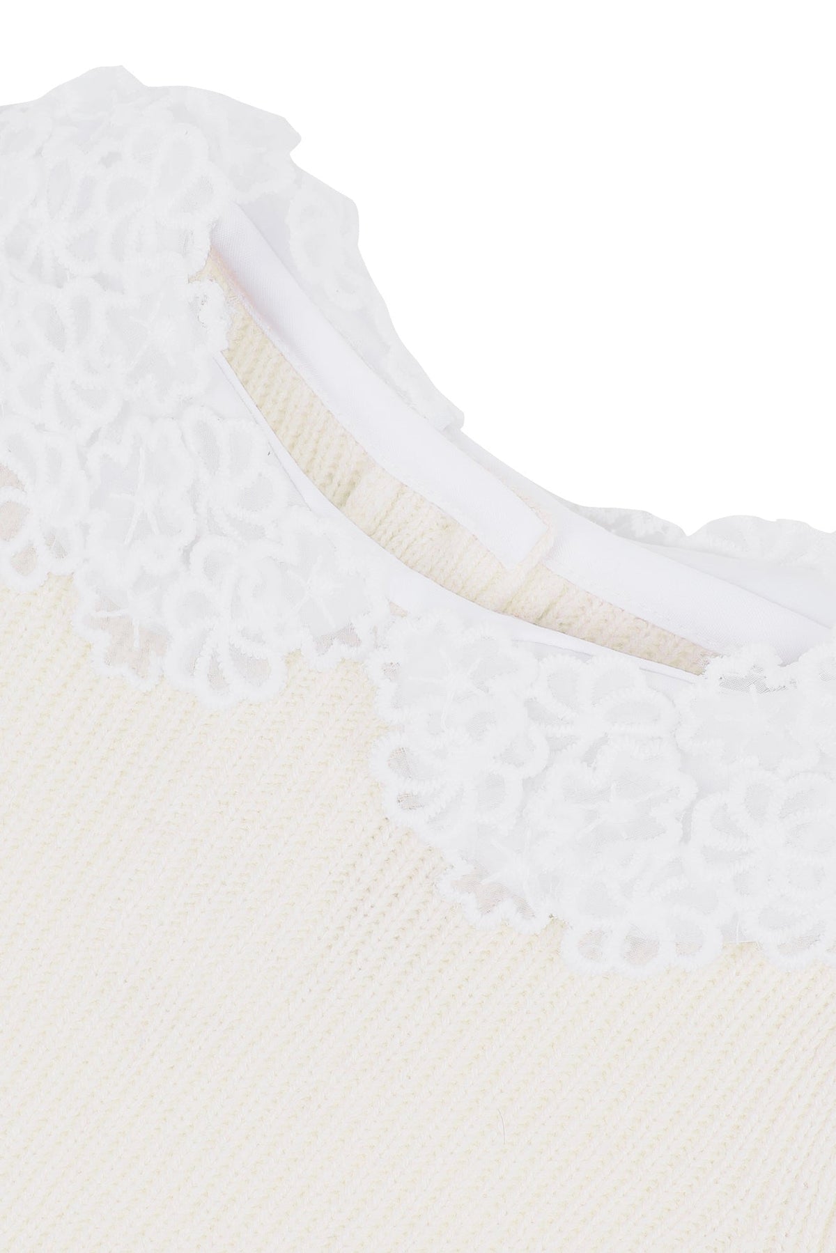 Pull Baby balade parisienne en laine - Nacre