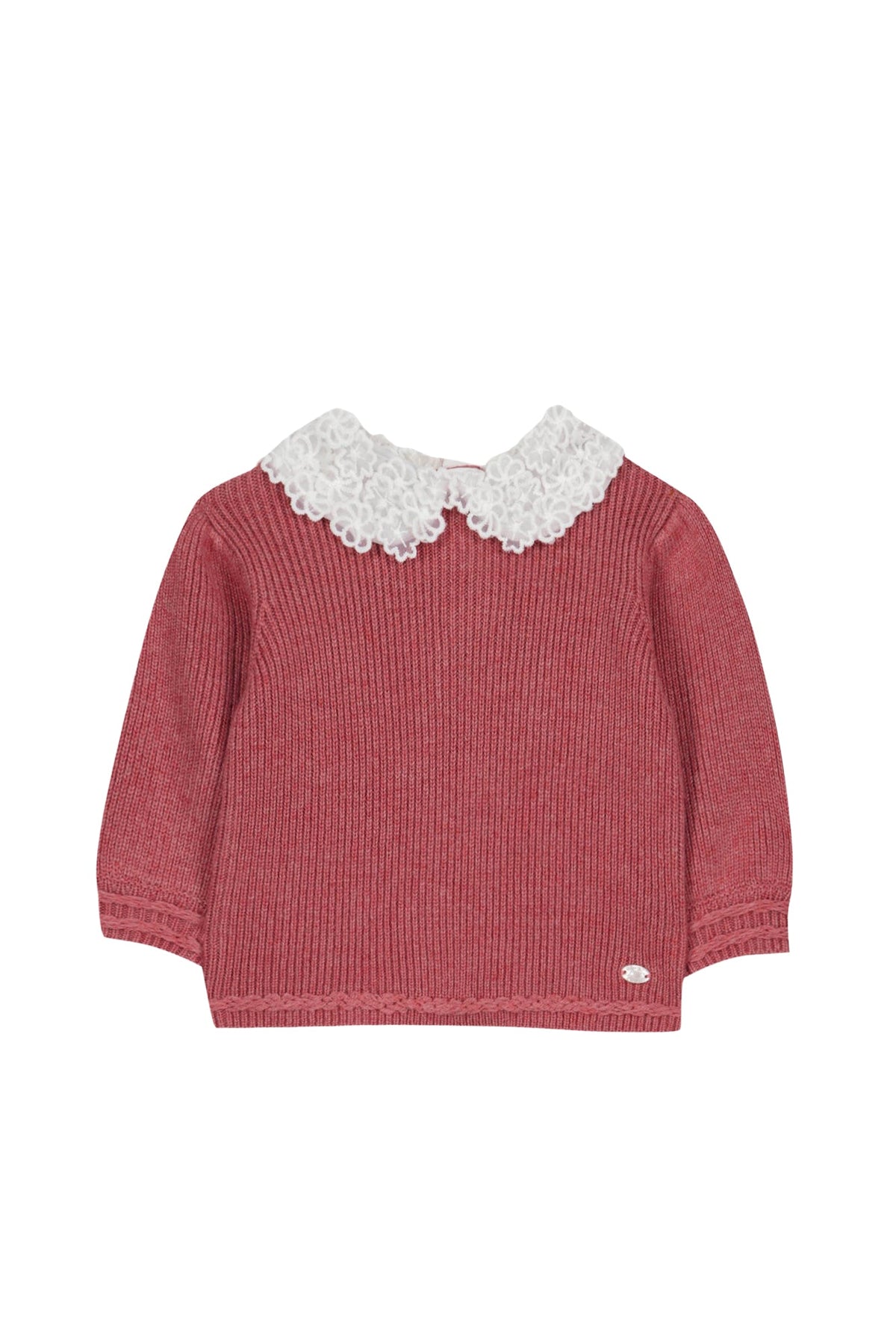 Pull Baby école buisssonnière en laine - Framboise Chiné