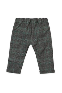 Pantalon Baby apprenti artiste en laine - Vert Anglais