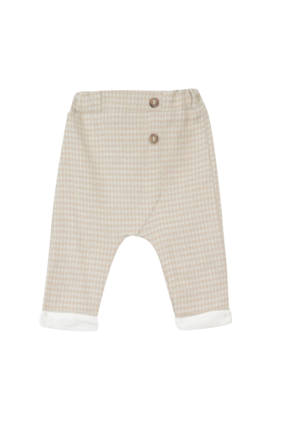 Pantalon globe trotteur en laine - Fauve