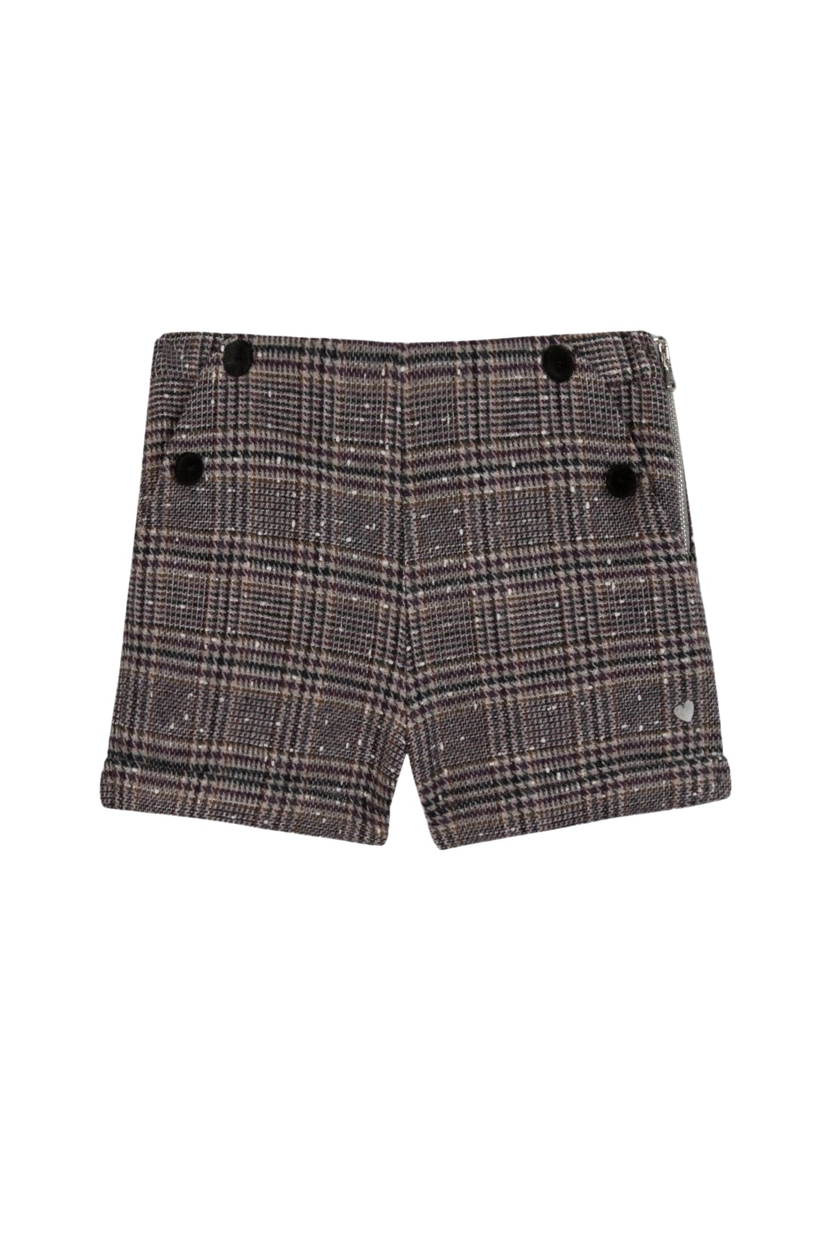 Short Esprit romantique en laine - Gris Chiné Foncé