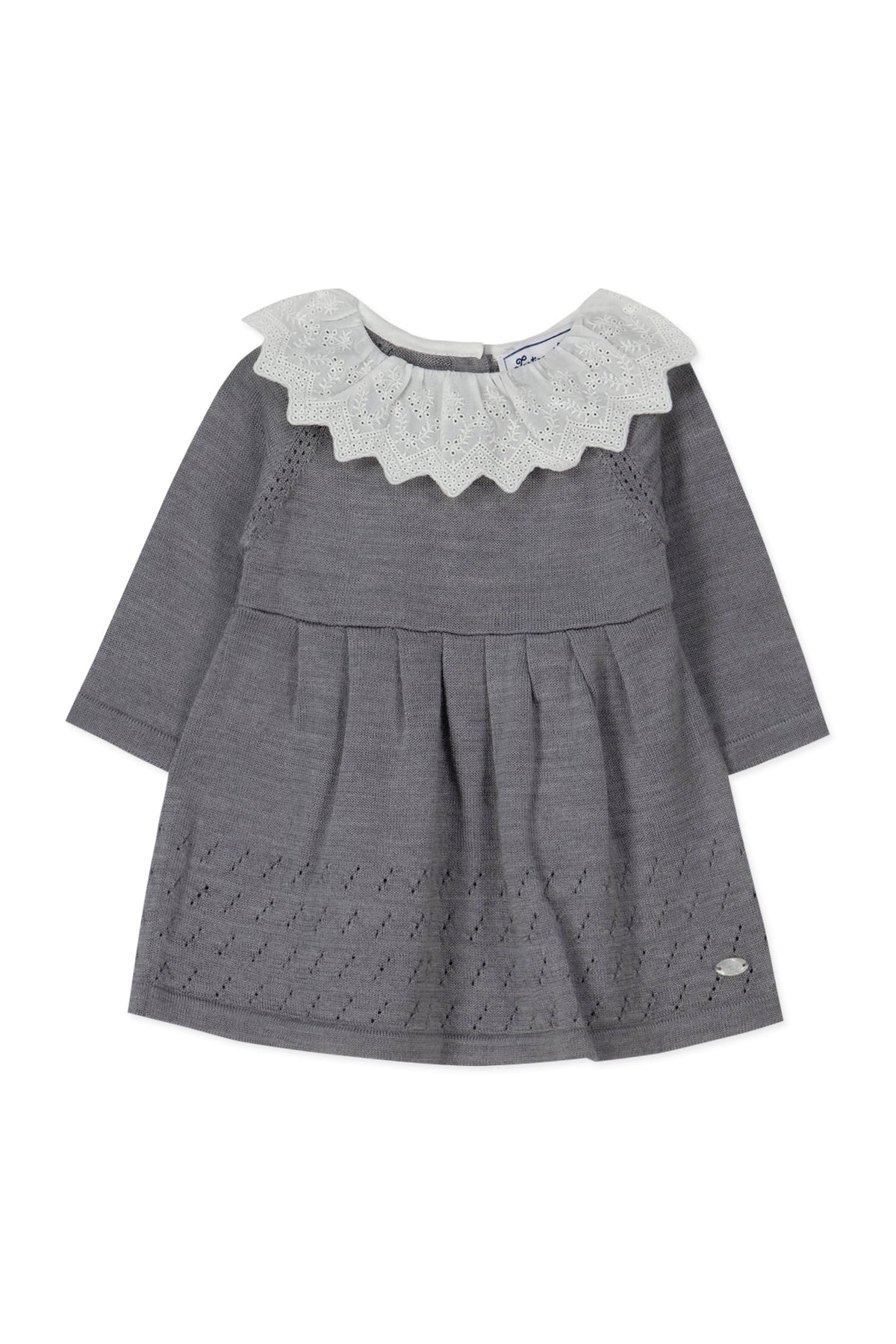 Robe Baby un air de campagne en laine - Gris Chiné Moyen