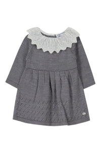 Robe Baby un air de campagne en laine - Gris Chiné Moyen