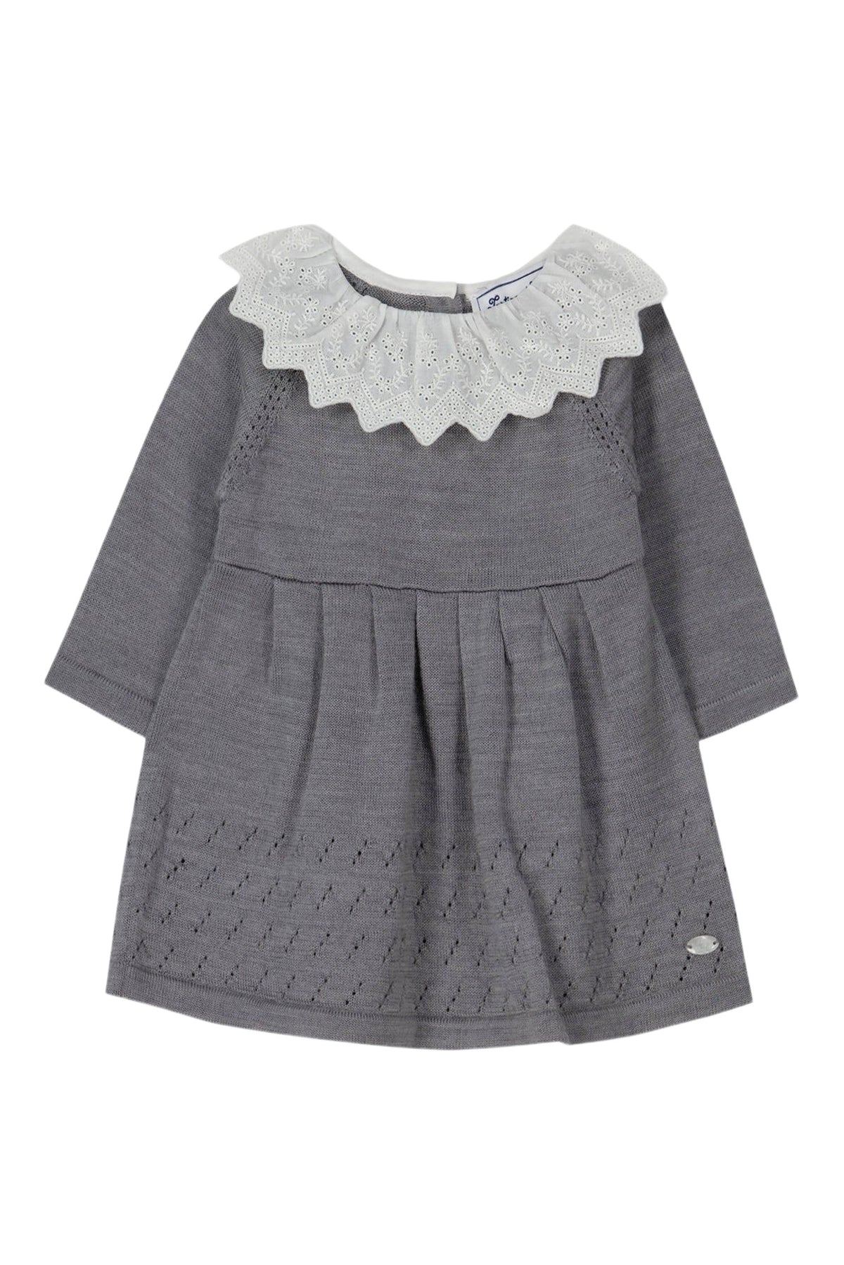 Robe Baby un air de campagne en laine - Gris Chiné Moyen