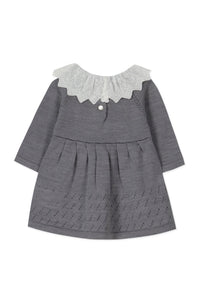 Robe Baby un air de campagne en laine - Gris Chiné Moyen