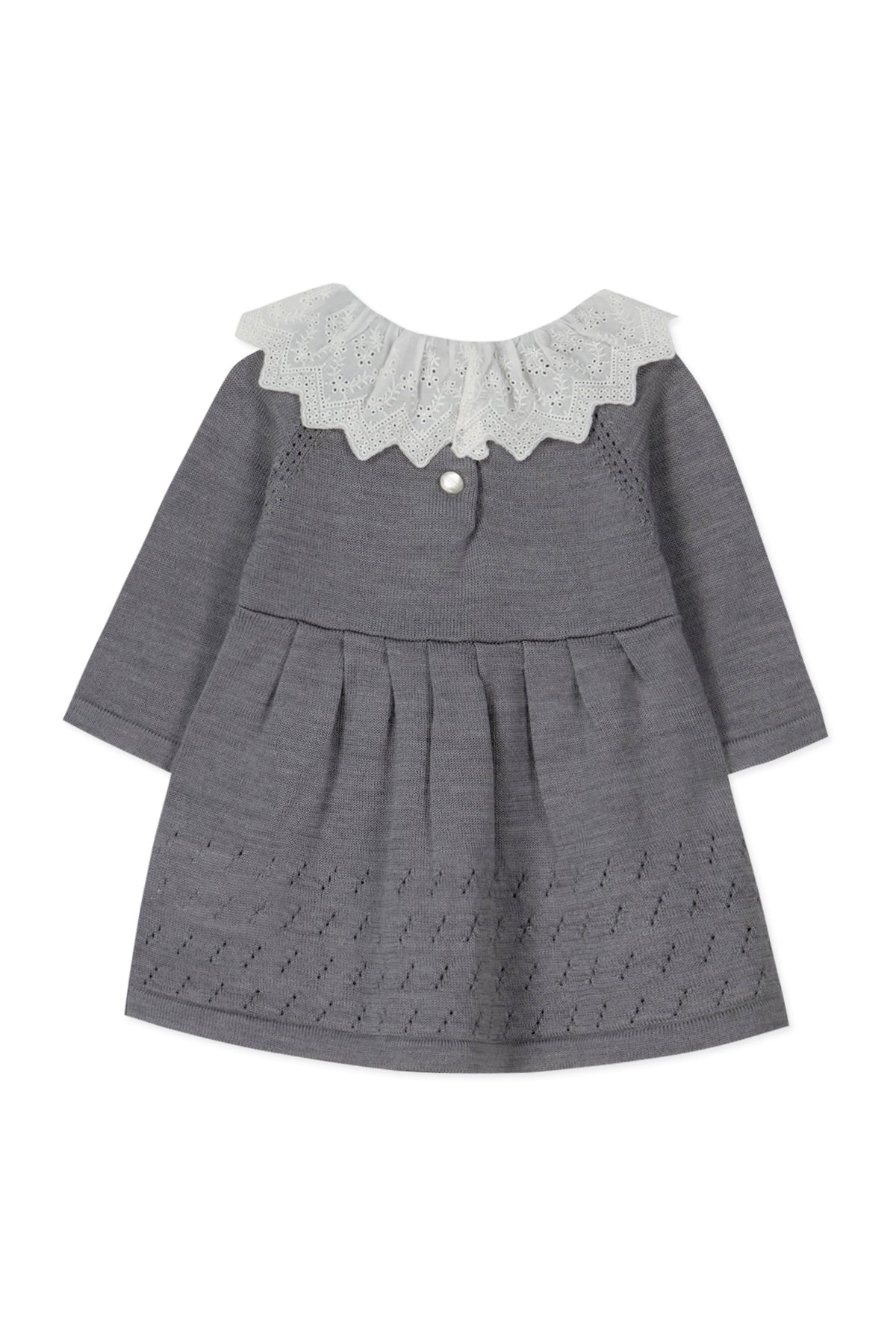 Robe Baby un air de campagne en laine - Gris Chiné Moyen