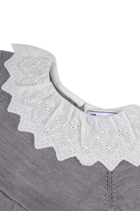 Robe Baby un air de campagne en laine - Gris Chiné Moyen