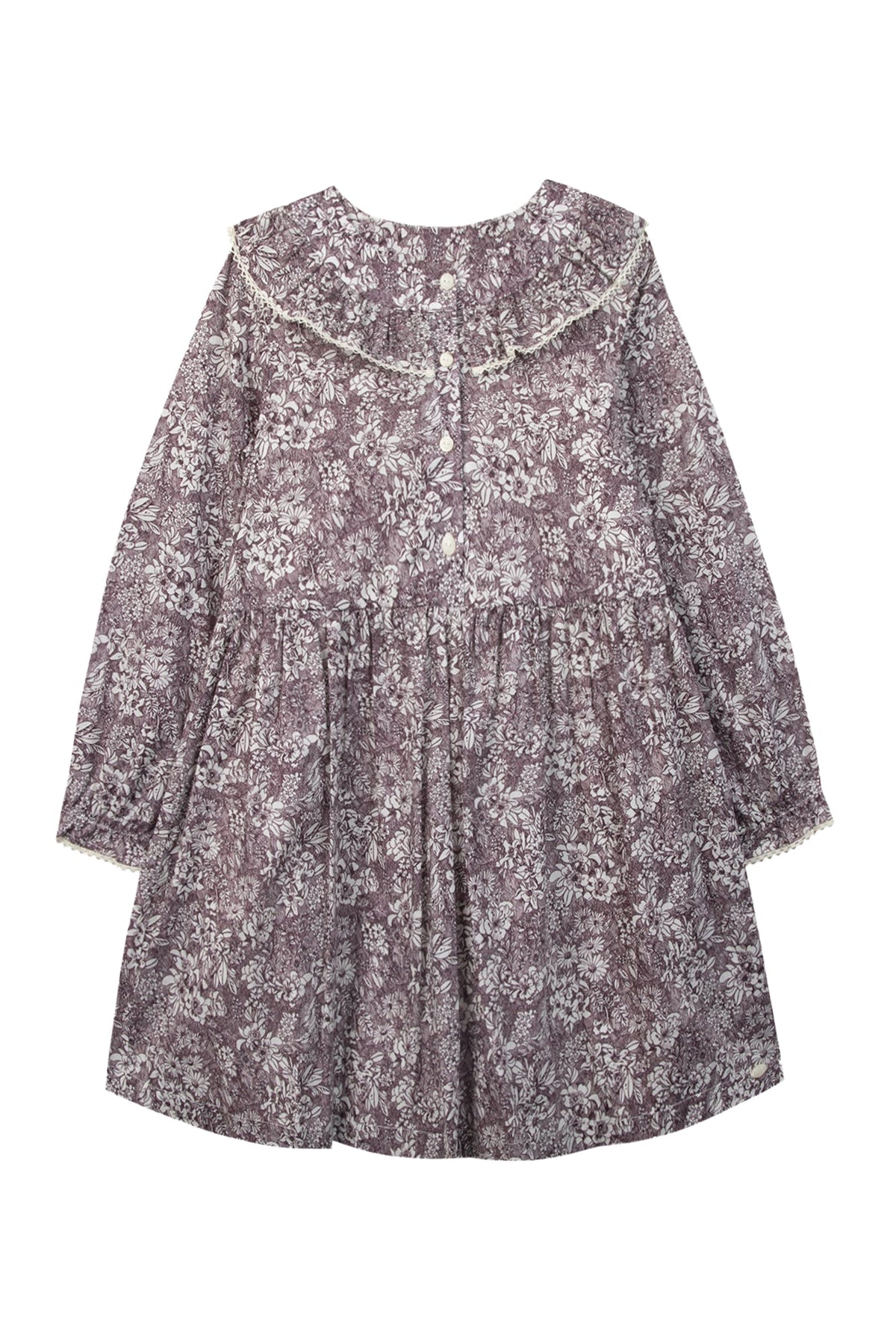 Aubergine / Robe Esprit Romantique - Aubergine