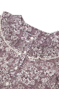 Aubergine / Robe Esprit Romantique - Aubergine