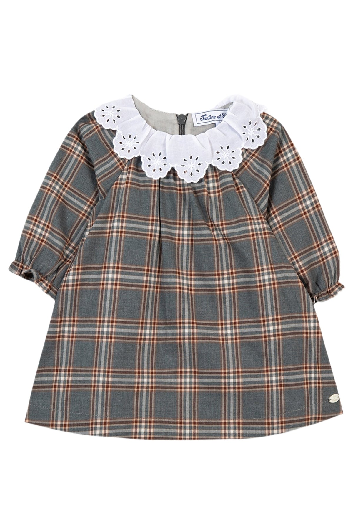 Robe un air de campagne en coton - Gris foncé