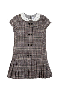 Robe Esprit romantique en laine - Gris Chiné Foncé
